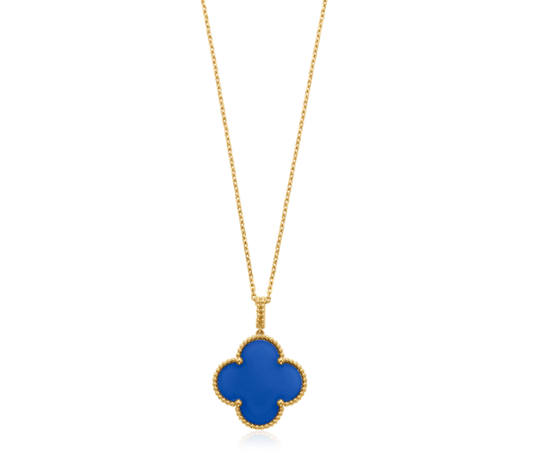 [kincade]CLOVER 25MM NECKLACE TURQUOISE ROSE GOLD