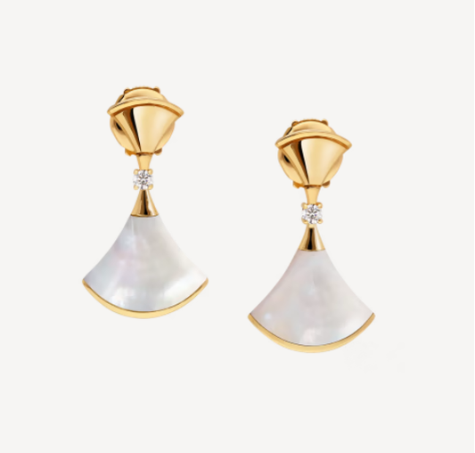 [kincade]DREAM MOP 1 DIAMOND EARRINGS