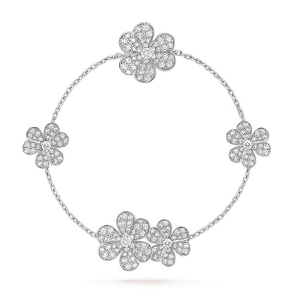 [kincade]FRIVOLE SILVER 5 FLOWERS BRACELET