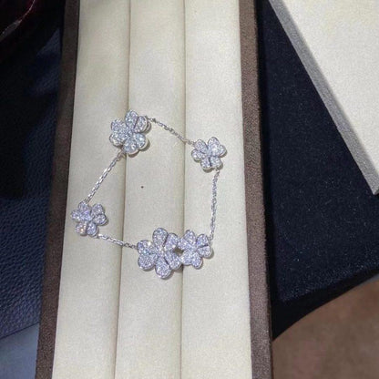 [kincade]FRIVOLE SILVER 5 FLOWERS BRACELET