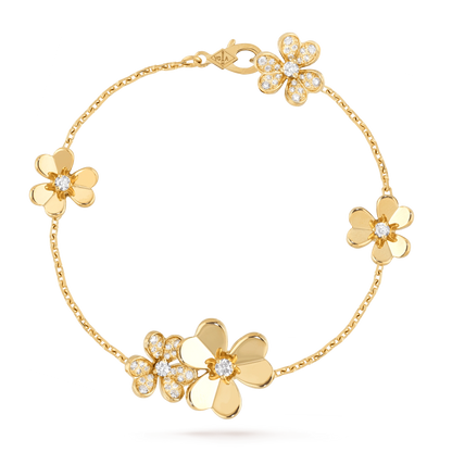 [kincade]FRIVOLE GOLD 5 FLOWERS BRACELET