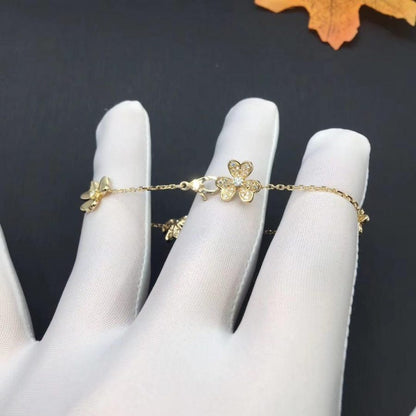 [kincade]FRIVOLE GOLD 5 FLOWERS BRACELET