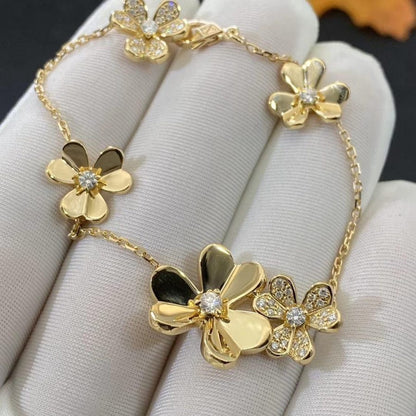 [kincade]FRIVOLE GOLD 5 FLOWERS BRACELET