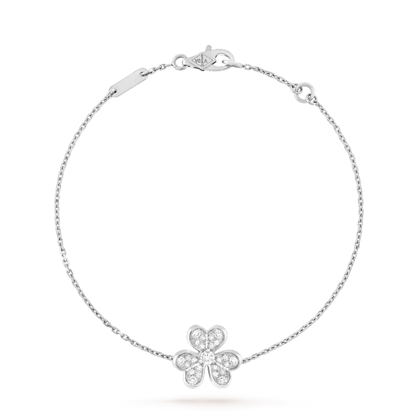 [kincade]FRIVOLE SILVER FLOWER DIAMOND BRACELET