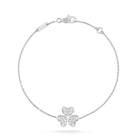 [kincade]FRIVOLE SILVER FLOWER DIAMOND BRACELET