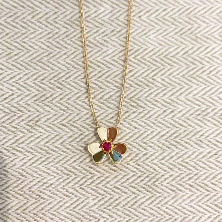 [kincade]FRIVOLE GOLD FLOWER NECKLACE