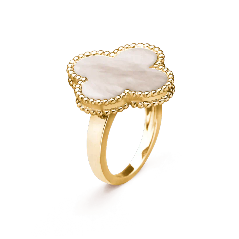 [kincade]CLOVER WHITE MOP RING