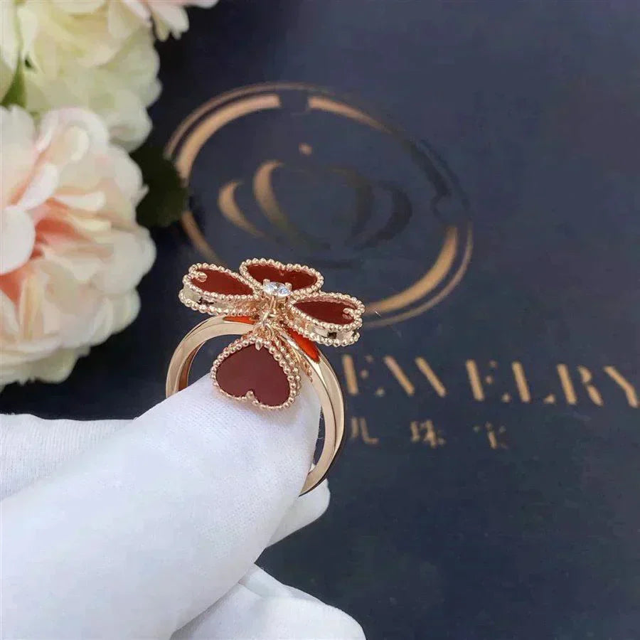 [kincade]SWEET CLOVER CARNELIAN RING