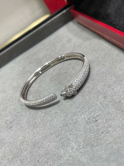 [kincade]PANTHERE FULL DIAMOND OPEN BRACELET