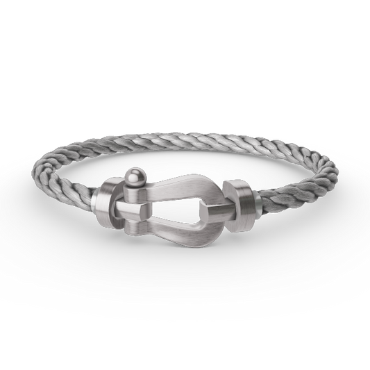 [kincade]FORCE LARGE HORSESHOE NO DIAMOND BRACELET SILVER