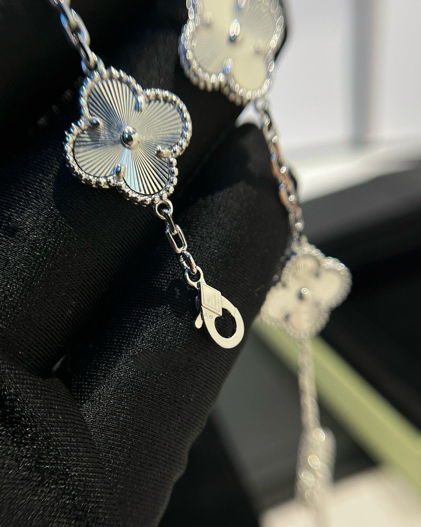 [kincade]CLOVER SILVER 5 MOTIFS BRACELET